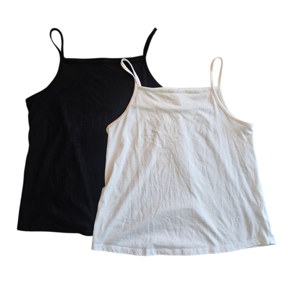 Old Navy Cami Tops Set Of 2 Black/White